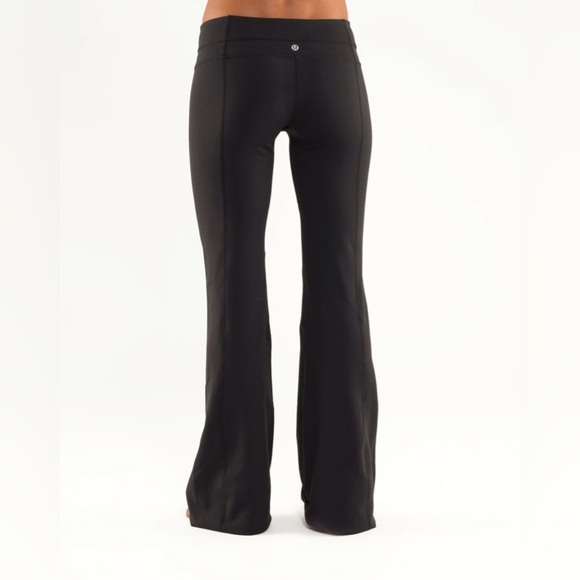 Rare NWT Lululemon Groove Pant (Tall) Black Sz 4 – Y2K Vintage Flare Yoga Pants - Picture 1 of 13